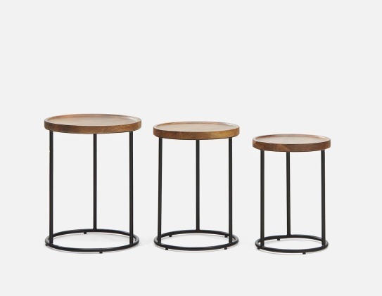 Xachary set of 3 nesting tables