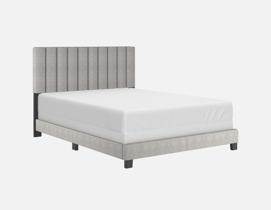 Jedd 60" Queen Bed in Light Grey