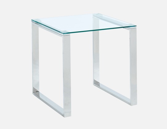 Zevon accent table in silver