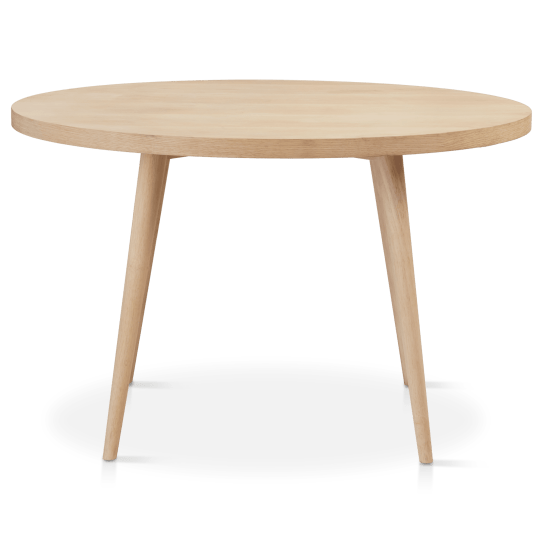 Natural Wood Round Dining Table