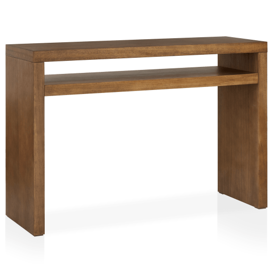 Mango Wood Veneer Console Table